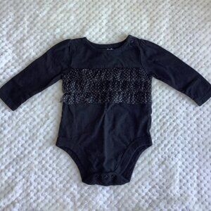 Garanimals Black Tulle Bodysuit 3 Months to 6 Months 3M to 6M 3-6M